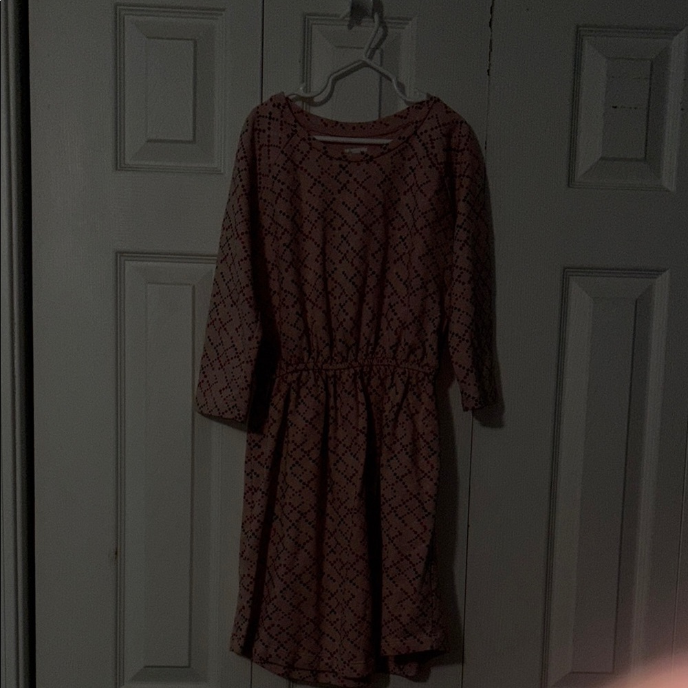 Elegant Pink Patterned Dress